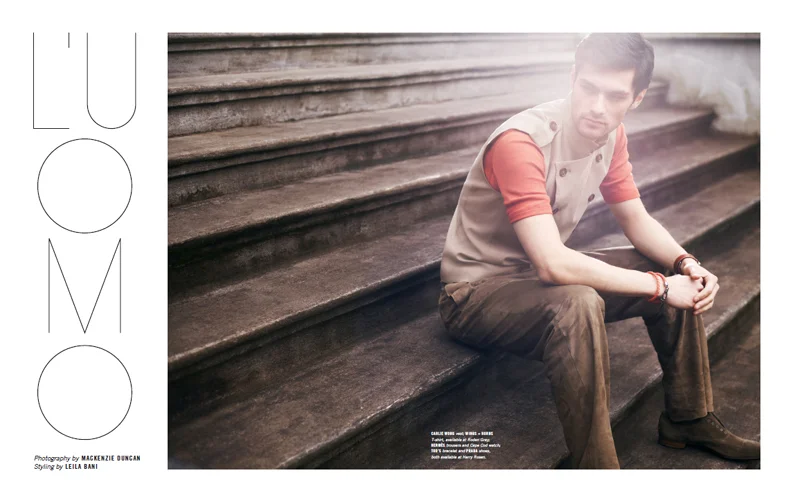 Vancouver-based Men's Groomer Sonia Leal-Serafim for NUVO Magazine "L'Uomo" Editorial. www.soniamakeupandhair.com