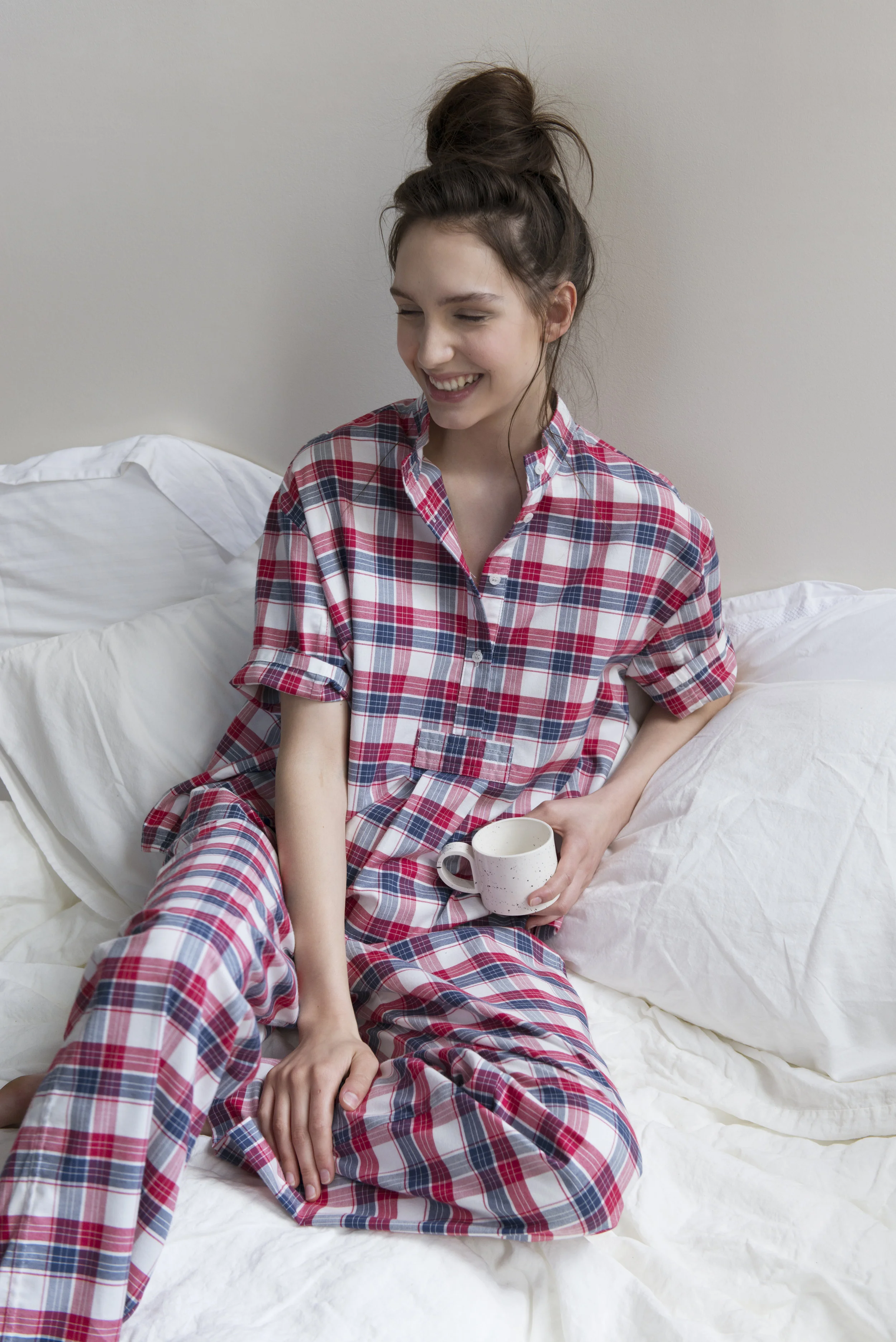 TheSleepShirt_Resort2018_ShortSleeveCroppedSleepShirt_LoungePant_BerryPlaid.jpg