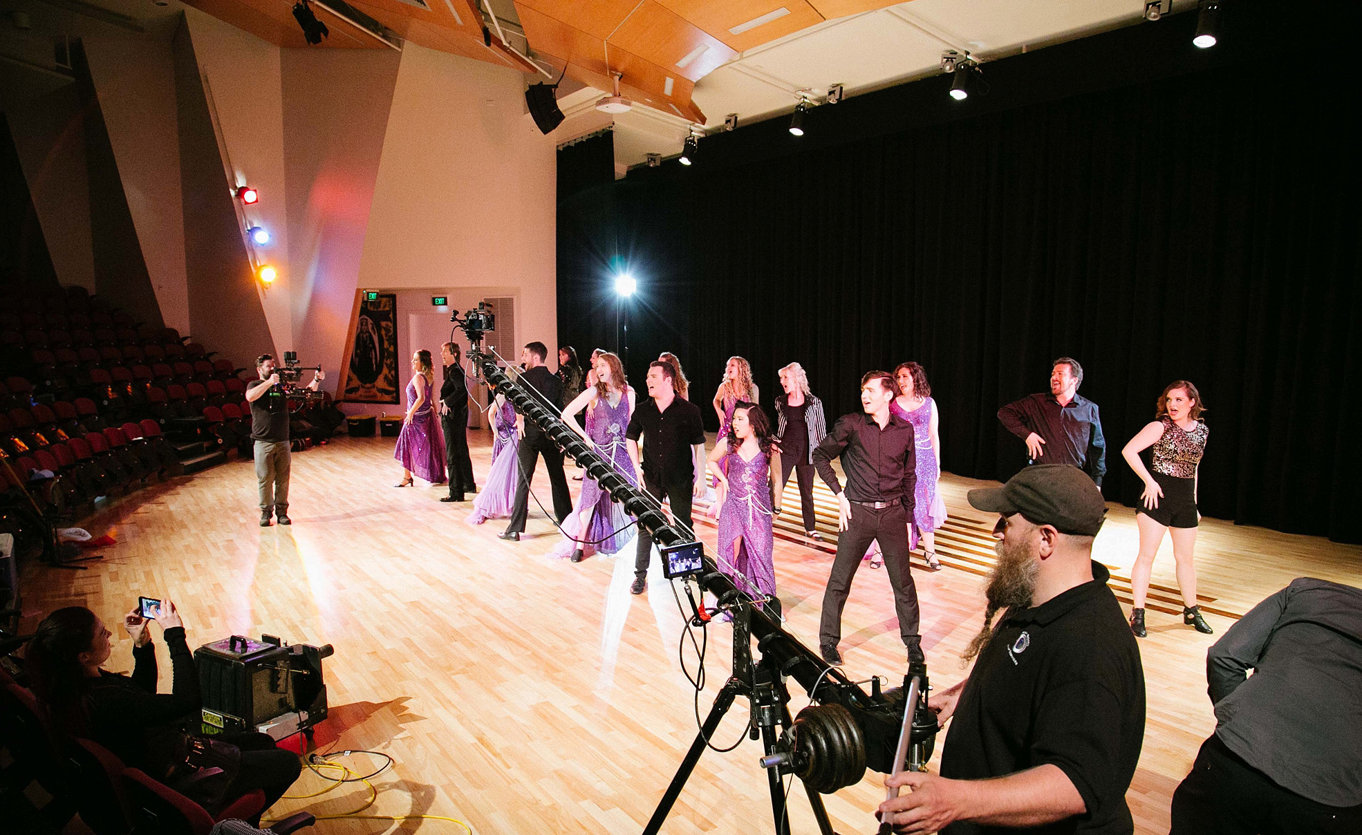 Cast and Crew filming the videos closing number.jpg