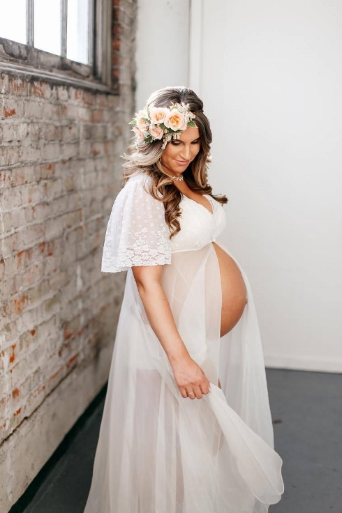Portland Maternity Lifestyle Photo Shoot featuring our Floral
