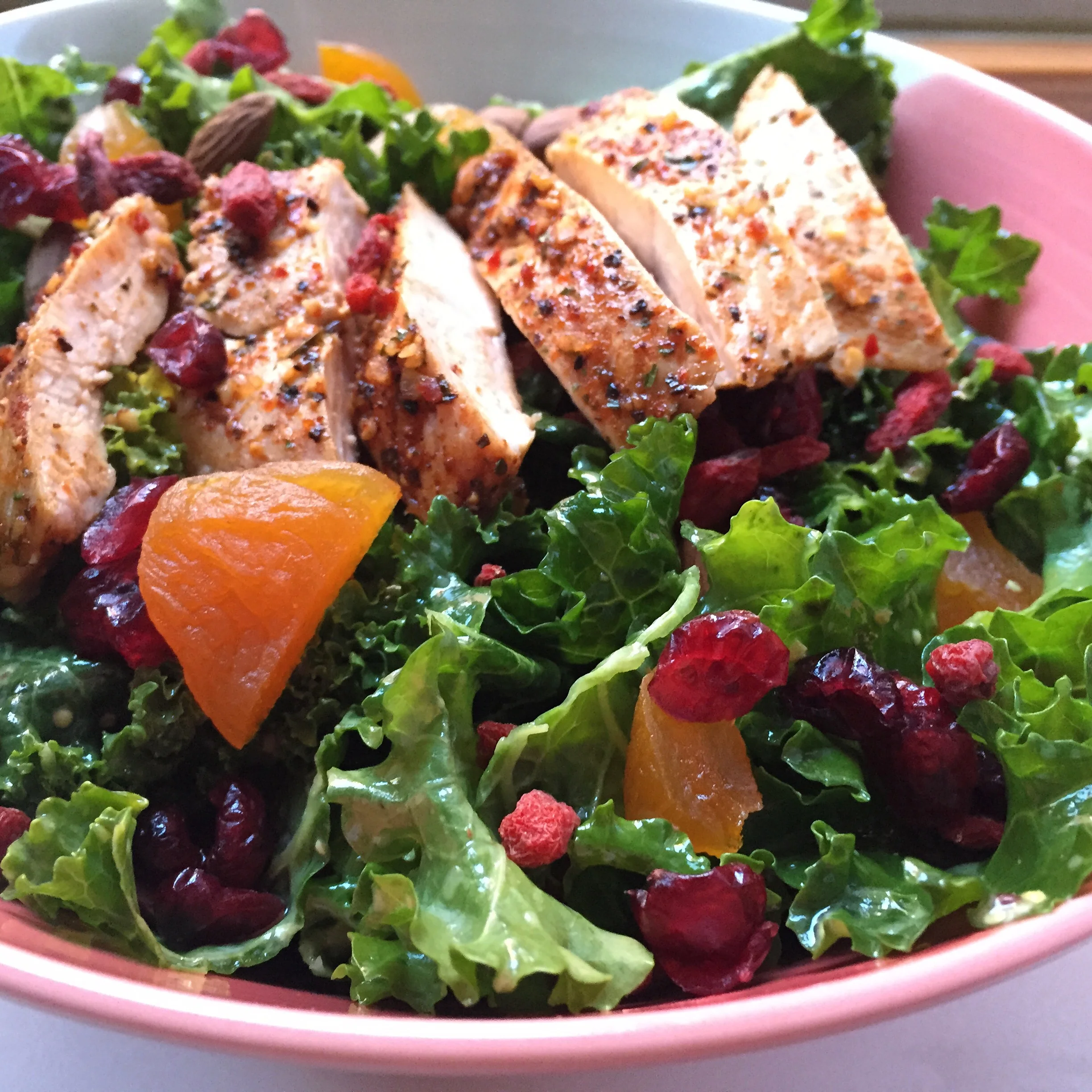 THE Newby Kale Salad with lemon mustard vinaigrette