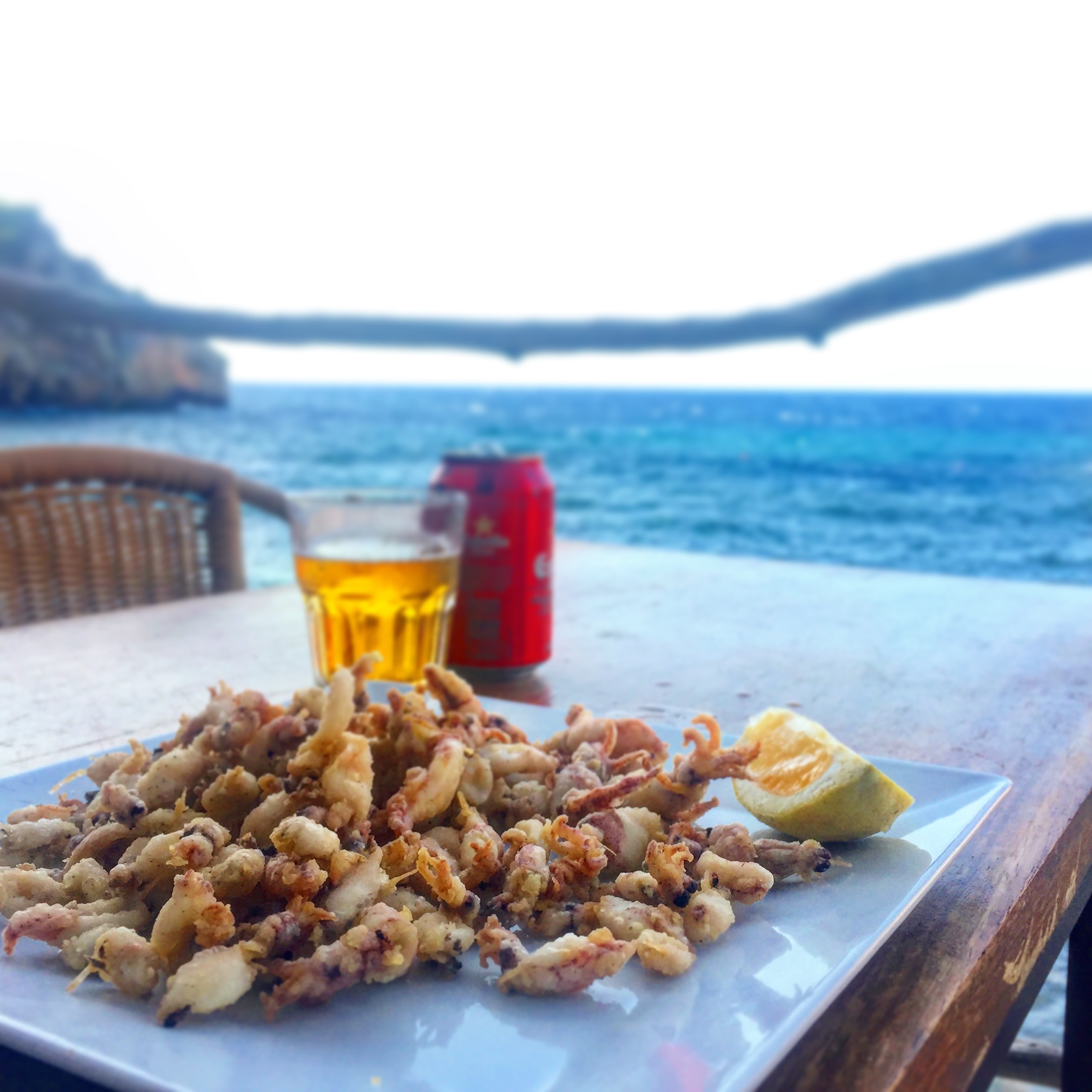Hidden restaurant by the sea.  Mallorca, Spain