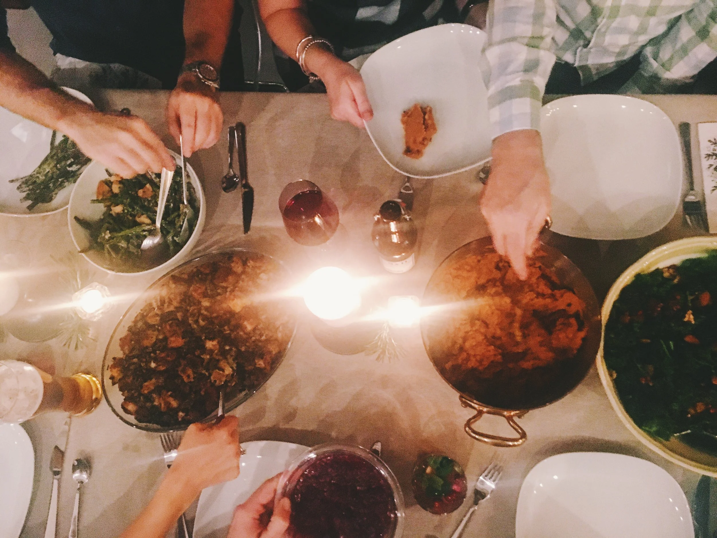 Smashed Sweet Potatoes with Cranberries & Pecans