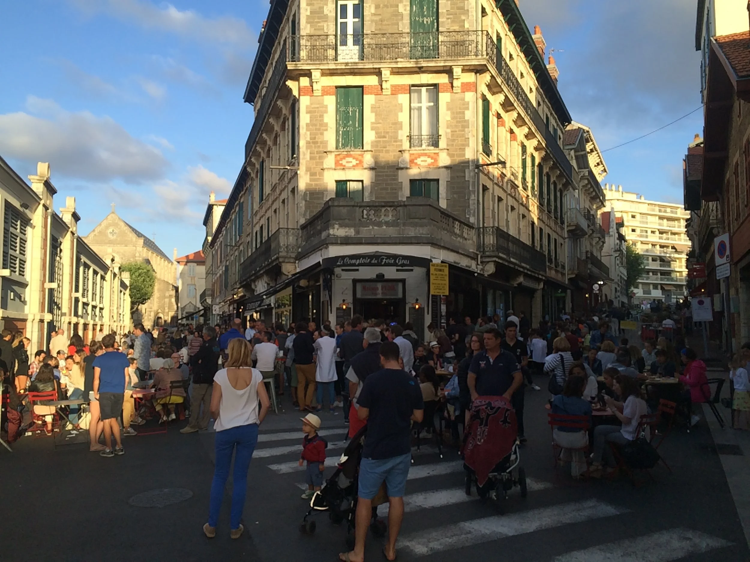 Any restaurant near "Les Halles" This area is AMAZING at night. Little tapas restaurants & french restaurants one right after the other. The streets are filled with high top tables, so you walk into whichever tapas restaurant looks the best - order your tapas and bring them to a great people watching table. There are also a selection of beautiful looking french restaurants in this area if you're also looking for a sit down dinner.
