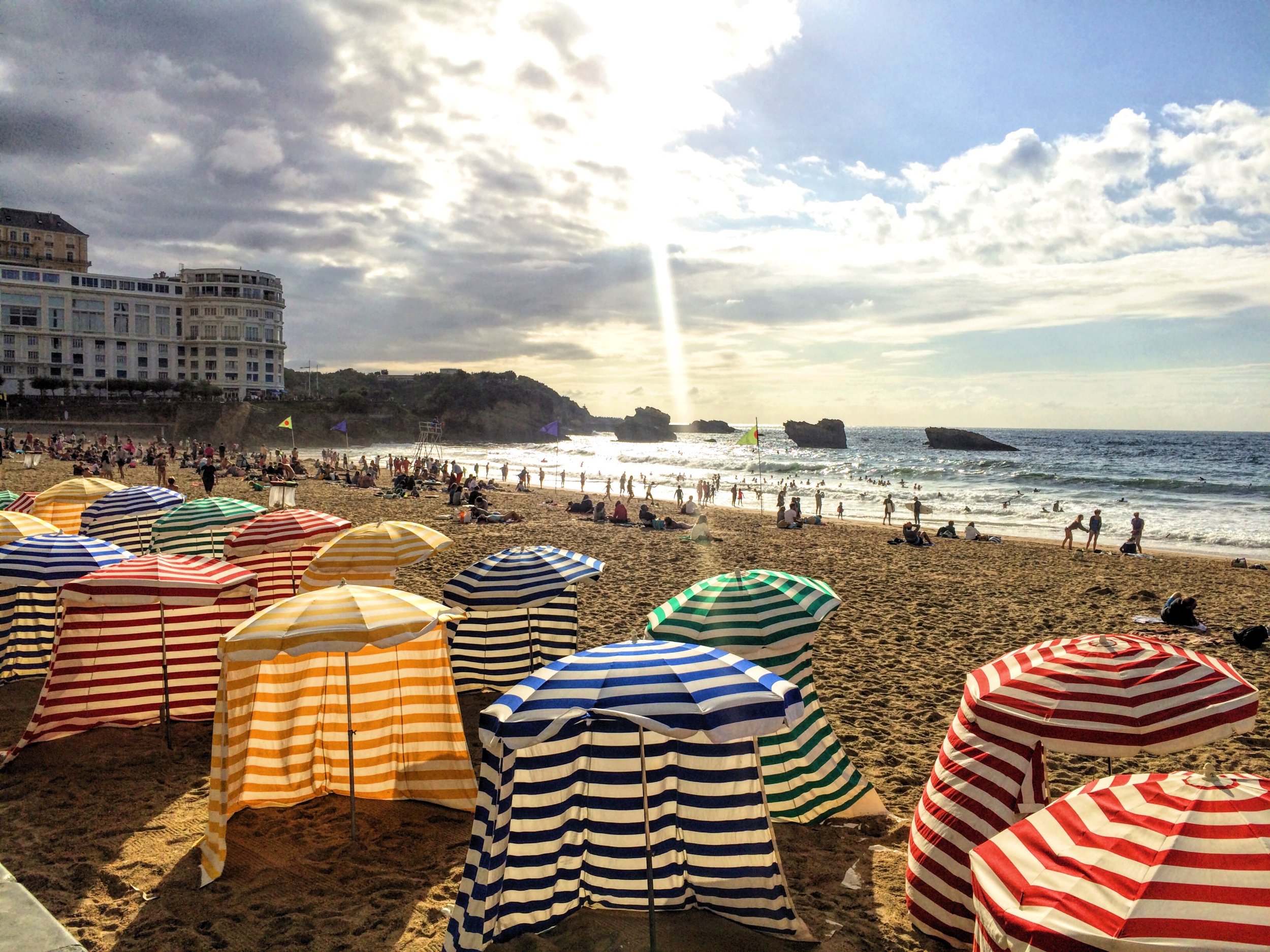 Lay out, swim, and pretend you are Napoleon on holiday at the Grande Plage