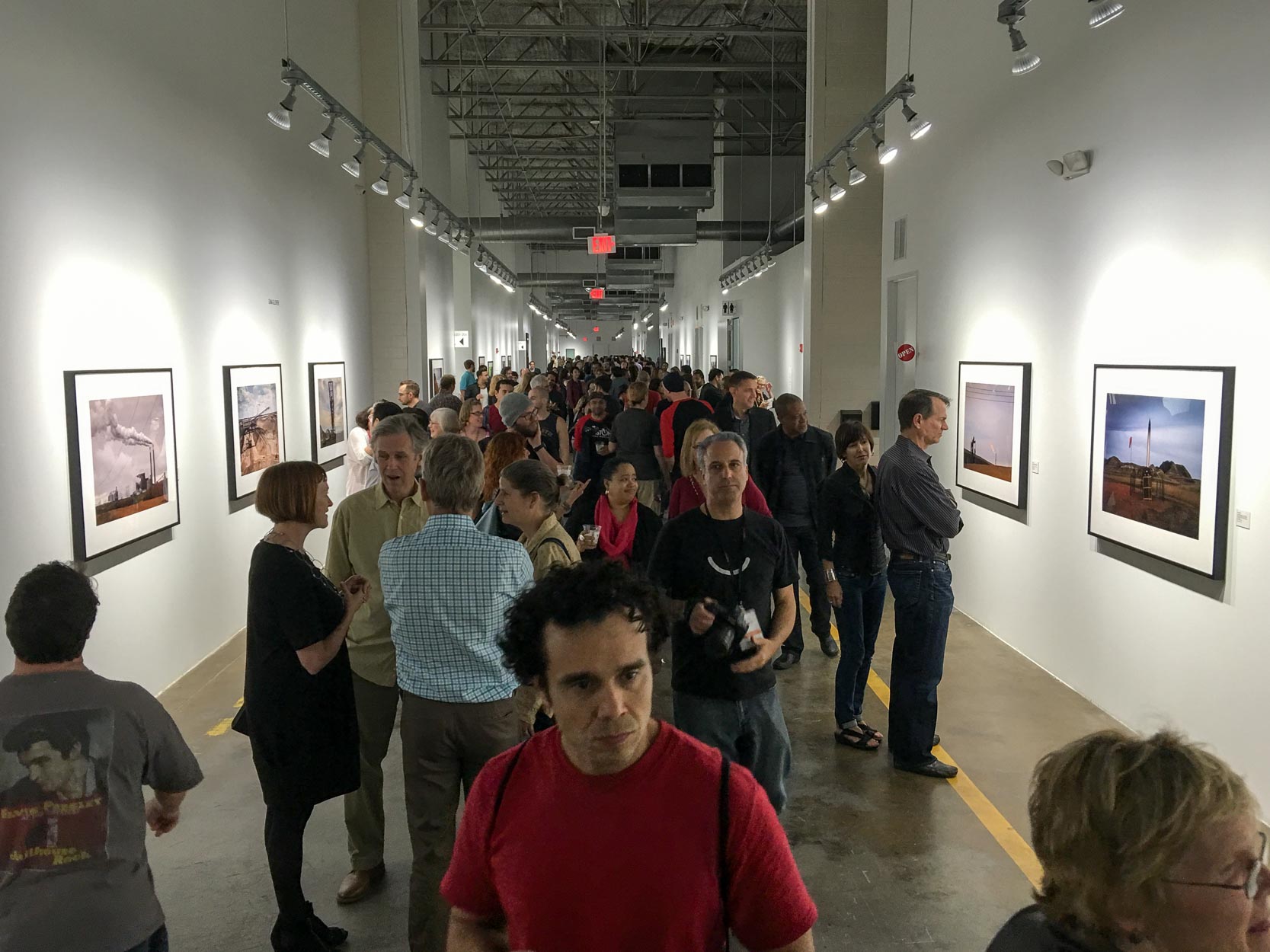 A great turnout for opening night at Silver Street Studios