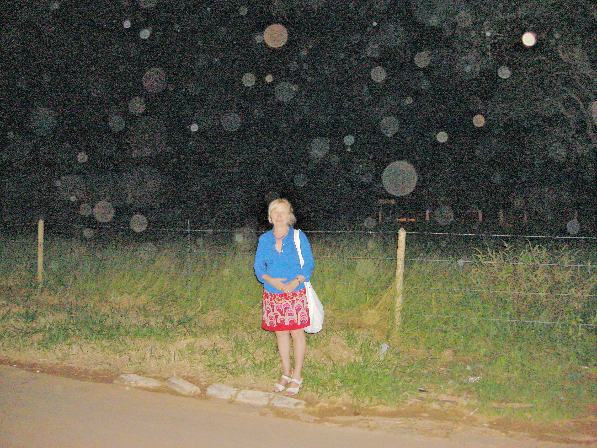 Gundi Heinemann in midst of her "unseen companions and guides"