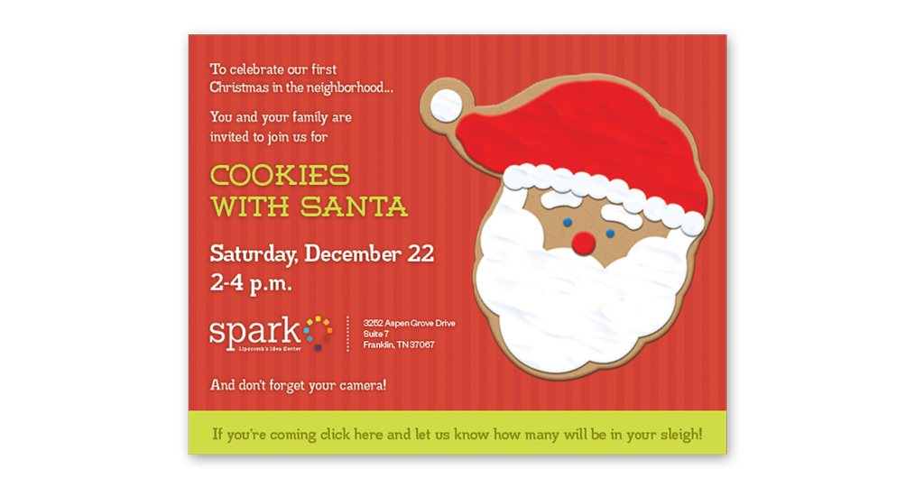 Spark Illustrated Holiday Invite