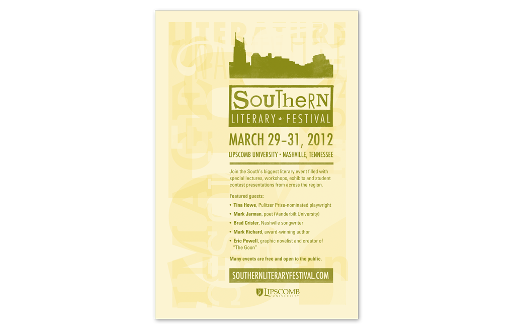 Southern Literary Festival Poster