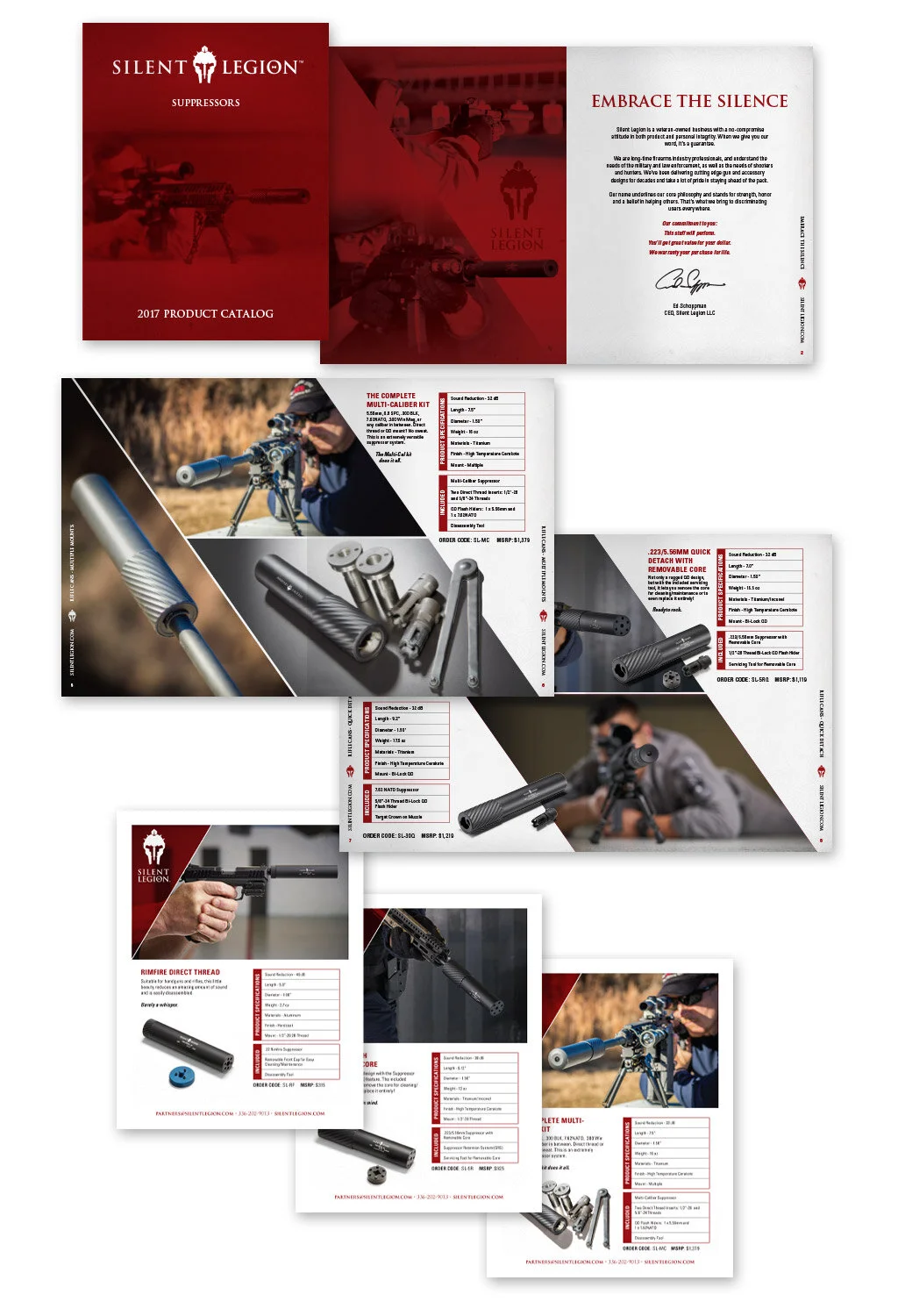 Silent Legion Catalog and Sell Sheets