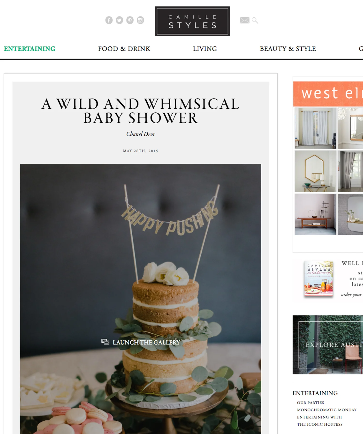 Camille Styles | Baby Shower