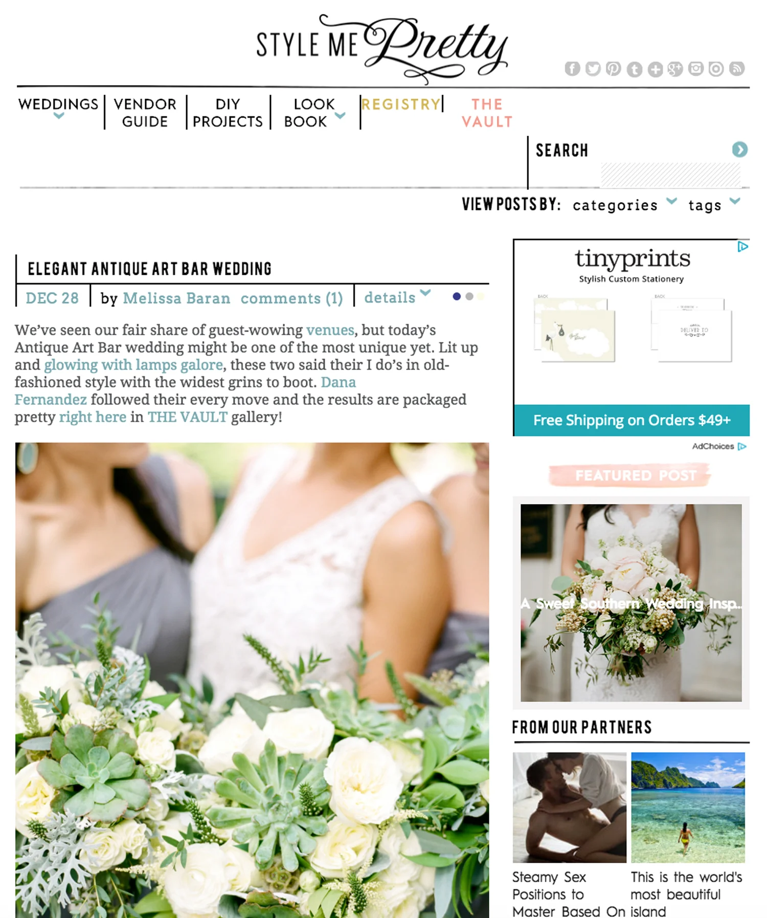 Style Me Pretty | Bailey & David