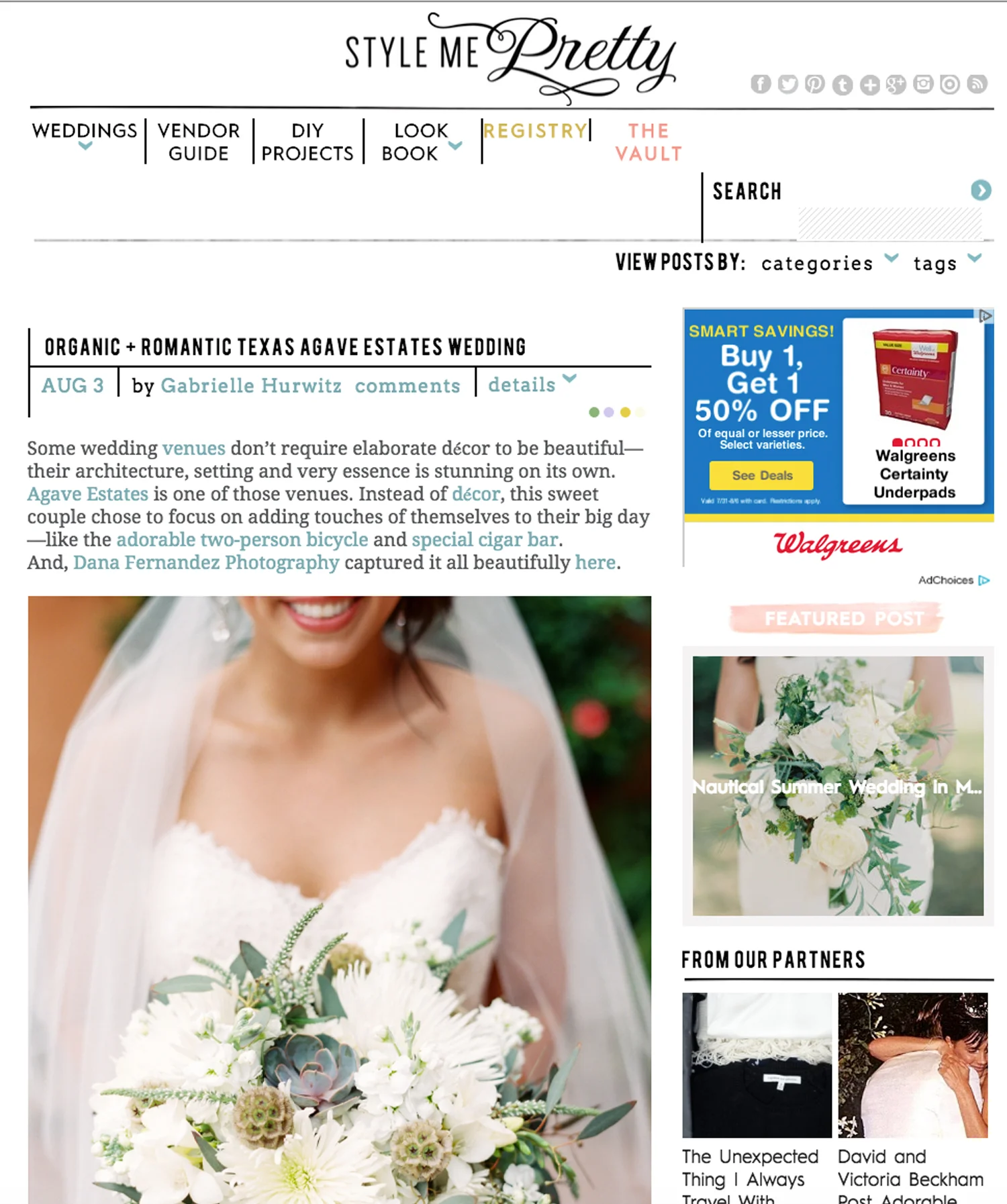 Style Me Pretty | Amanda & Garrett