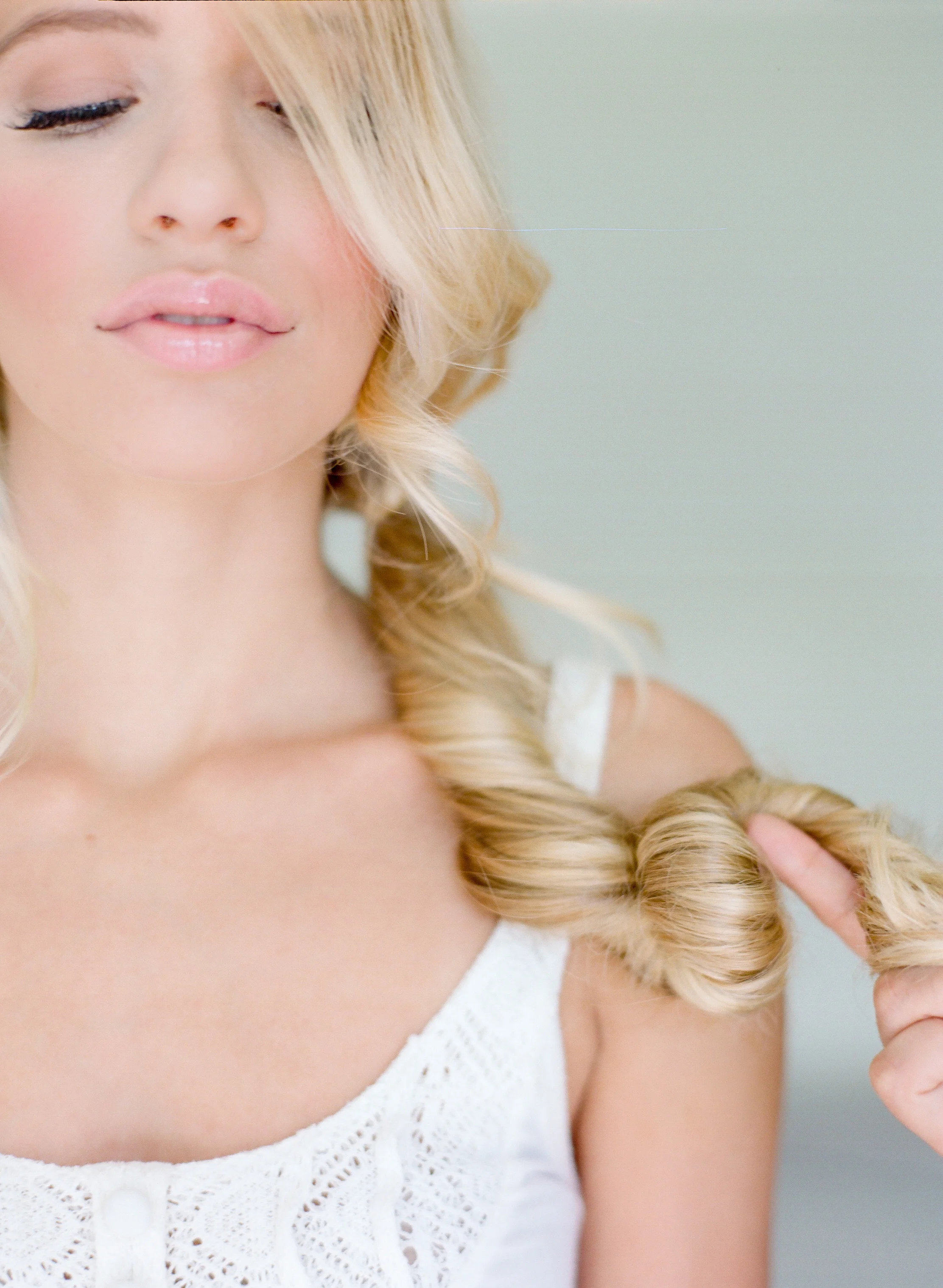 STEP TWO | Begin twisting hair away from the face