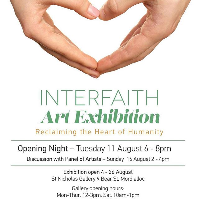 {RECLAIMING THE HEART OF HUMANITY}
We are extremely humbled to have been invited by the City of Kingston to exhibit our work at this years Interfaith Art Exhibition amongst so many magnificent artists. It is set to be a wonderful exhibition!
Here are