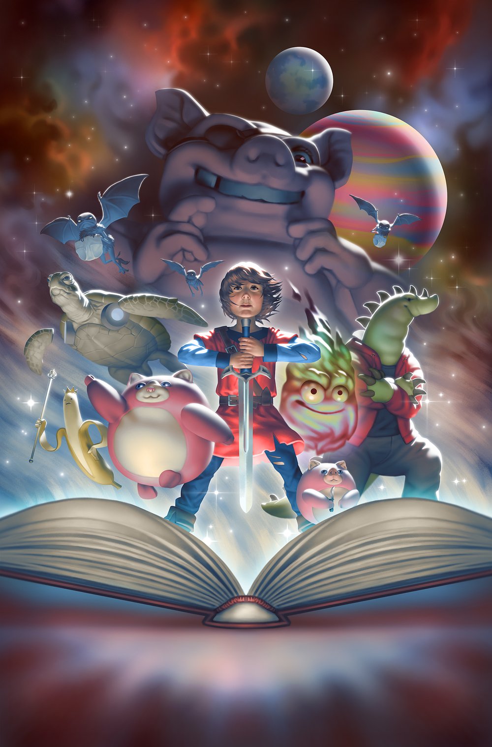 "Epic Galactic Storytime". Client commission.