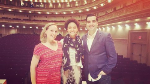 Sarah Elizabeth Charles on the day of one of Carnegie Hall performances, May 2016