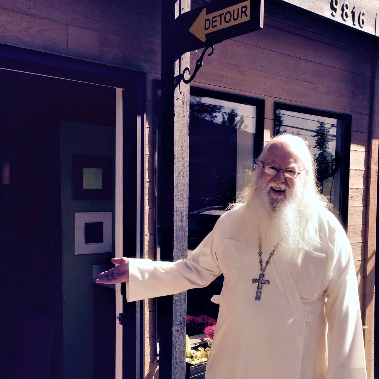 Fr. Tryphon as my un-official door greeter.