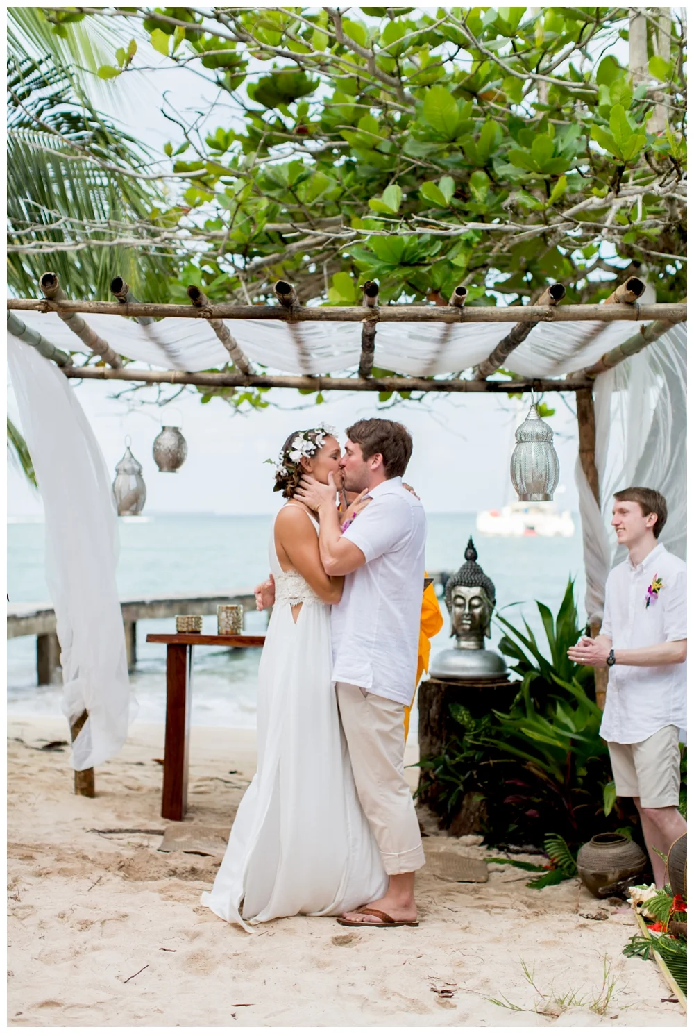 Kristen and Chris's Destination Wedding at Popa Paradise in Isla Popa, Panama