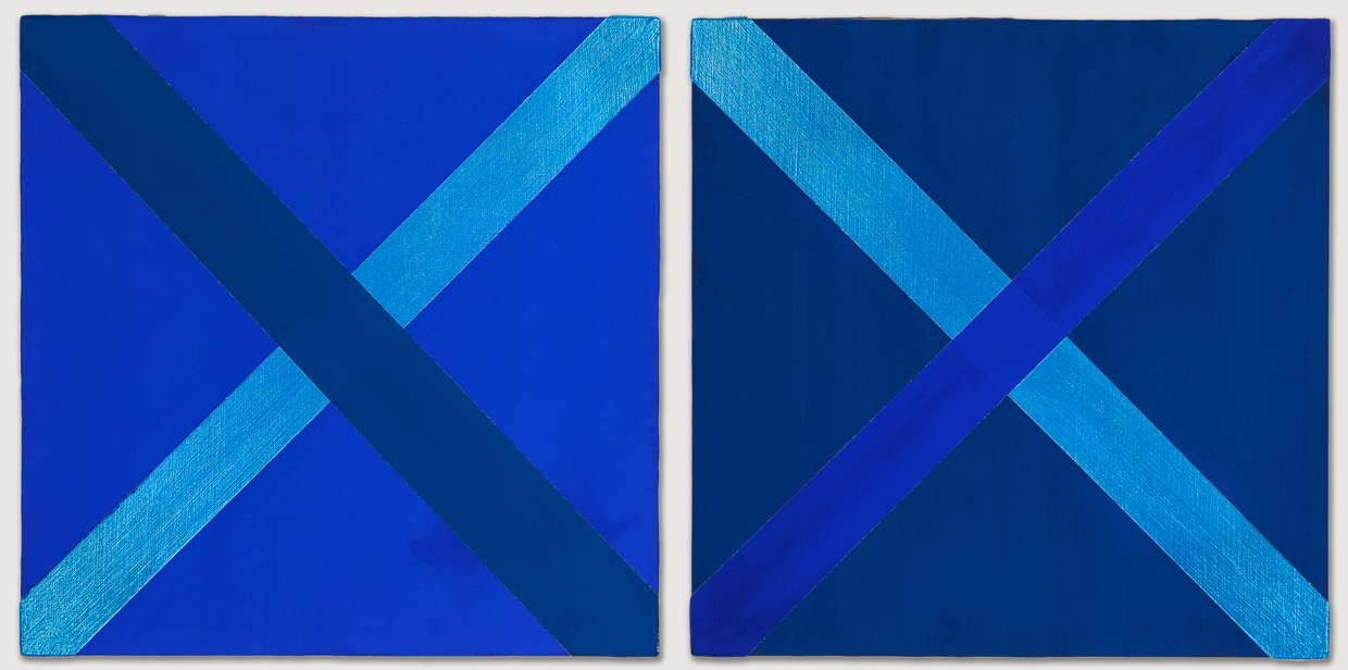 Two Blue Paintings