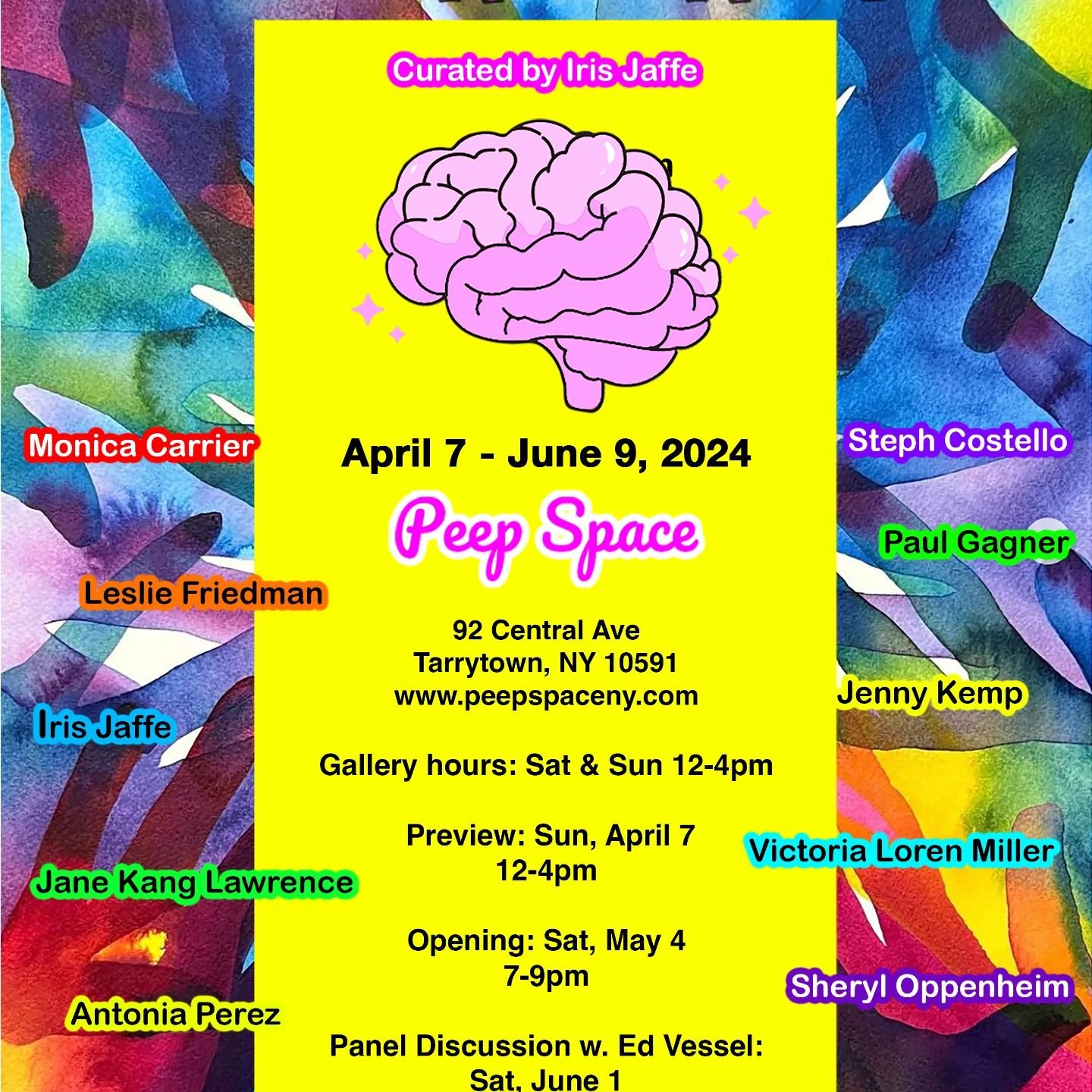 Exhibition Opening on Saturday, May 4th from 7-9pm.

Peep Space is thrilled to announce the opening of Brain Candy - a group exhibition of visual art designed to stimulate 
the senses and emotions. Brain Candy will feature the artwork of twelve artis