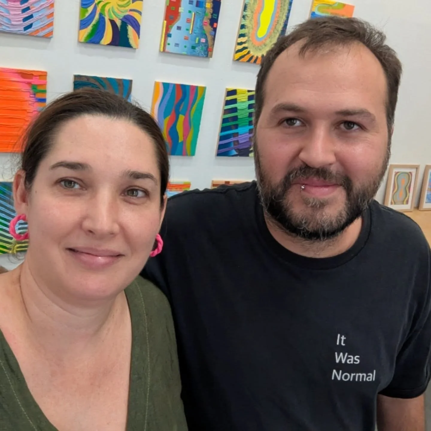 Last day of Open Studios at 274 Morgan Ave/5th Floor Walk-Up, we are open from 1-6 today. Lots of fun seeing old friends and making new ones. 

On view:  prints, small works on paper, small paintings and we also are showing new large paintings and sc