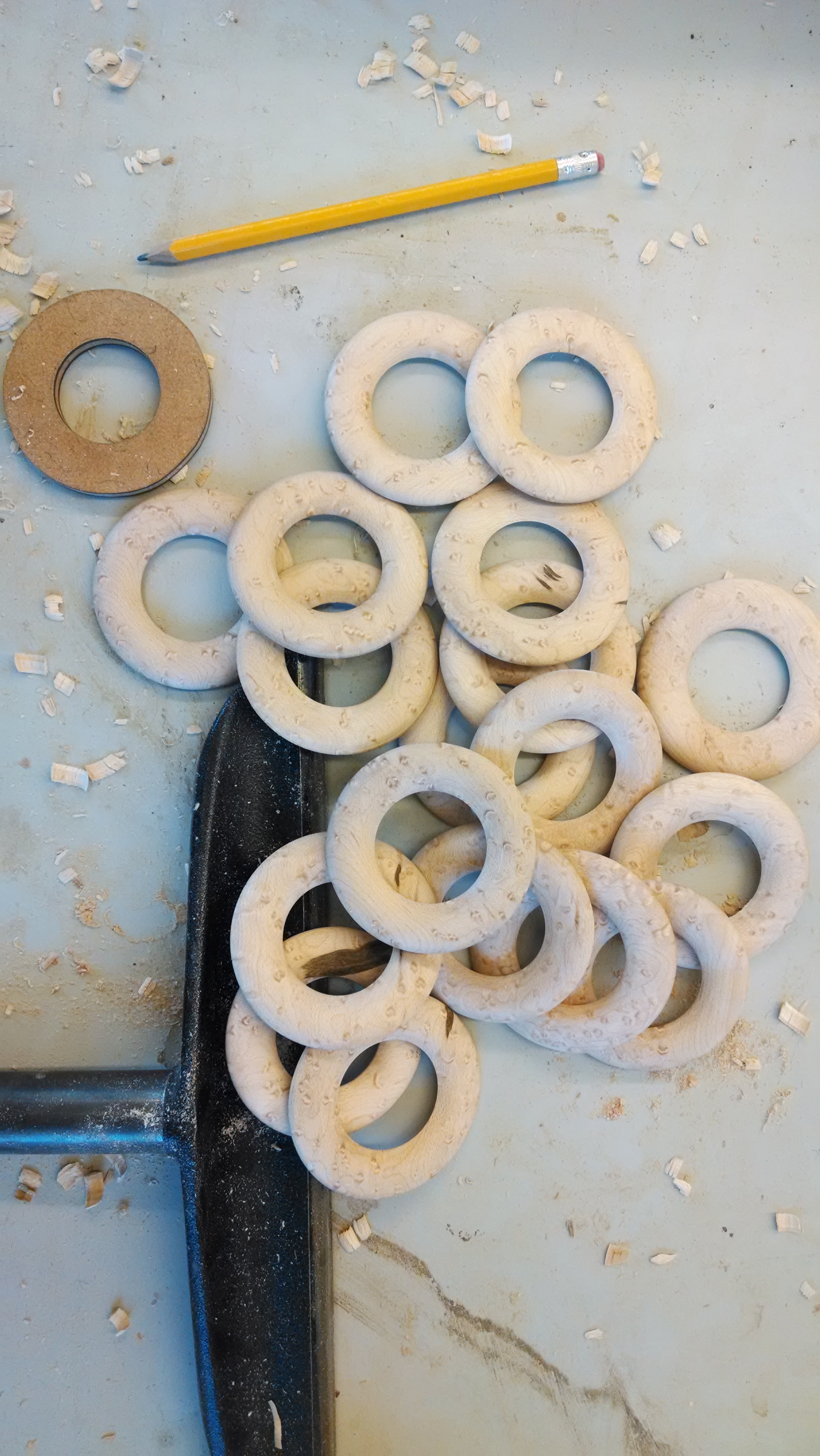 18 Birds Eye Maple Rakusu Rings.
