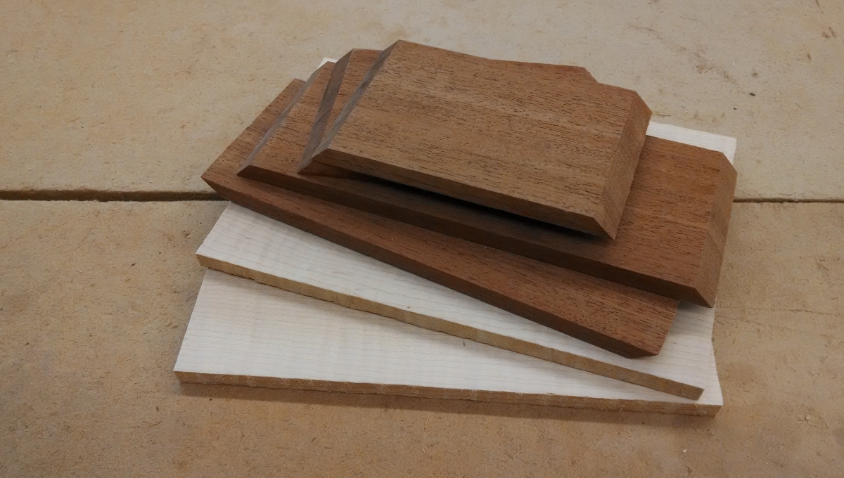 Next box, some assembly required! Mahogany and Figured Maple.