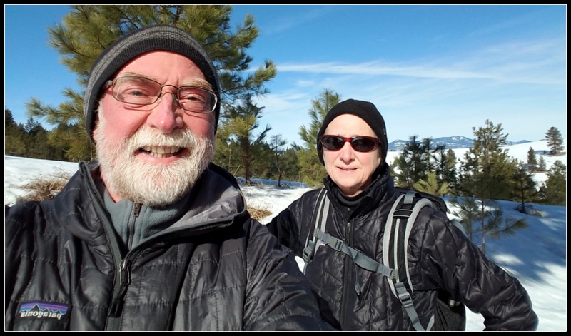 Snowshoeing with the sweety.