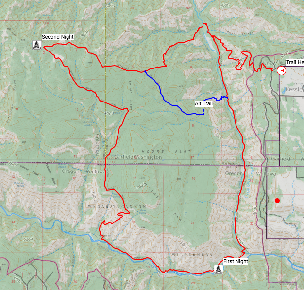  Pre Trip Plan 22 mile loop. 