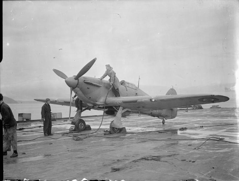 Refuelling a Sea Hurricane
