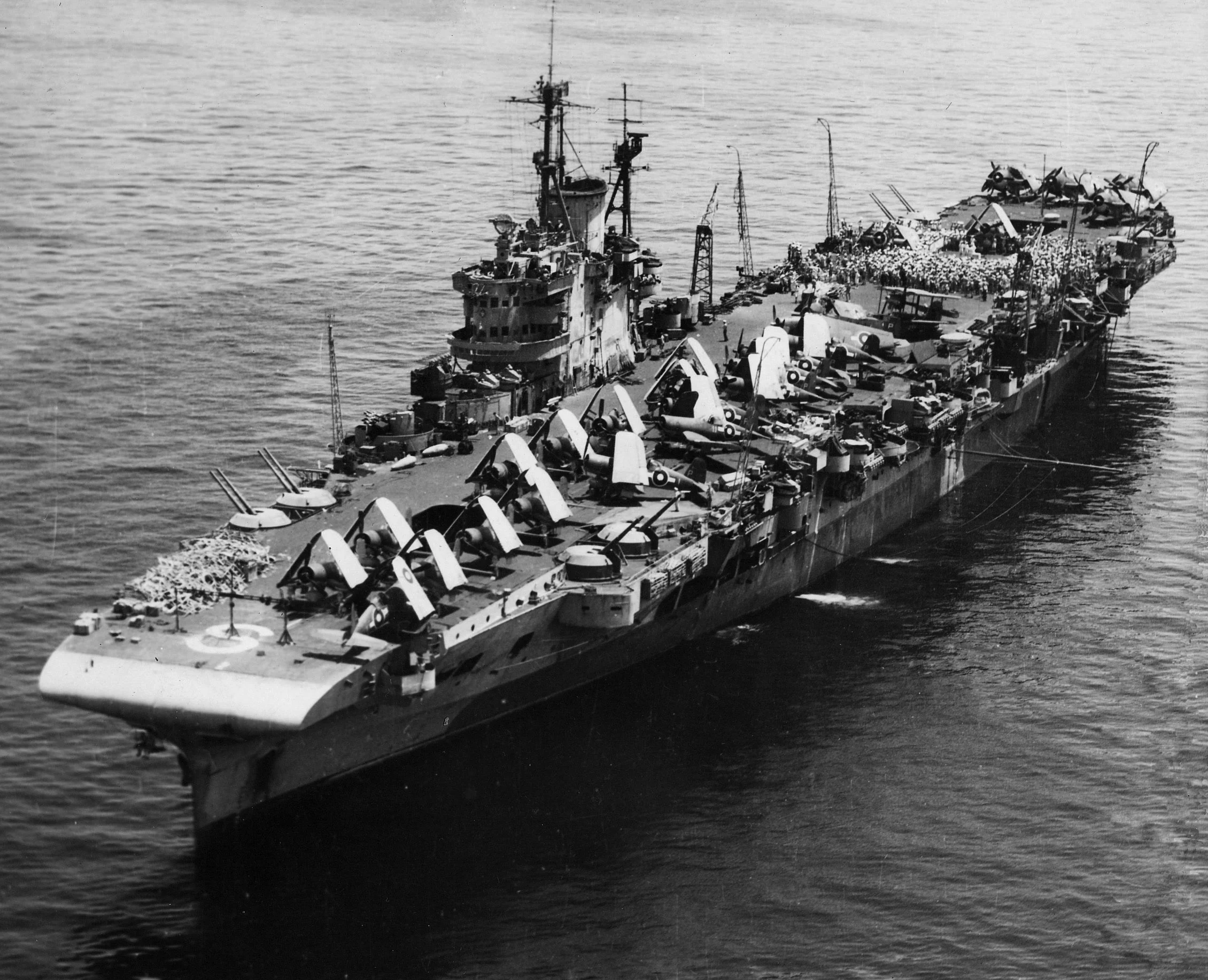 HMS VICTORIOUS at Leyte.