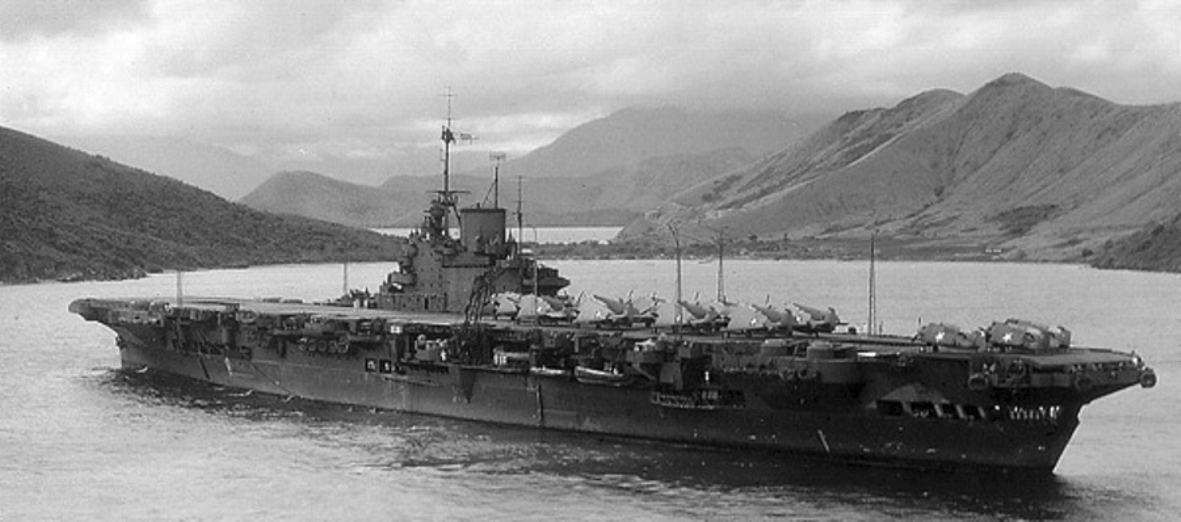 HMS VICTORIOUS at Noumea, New Caledonia.