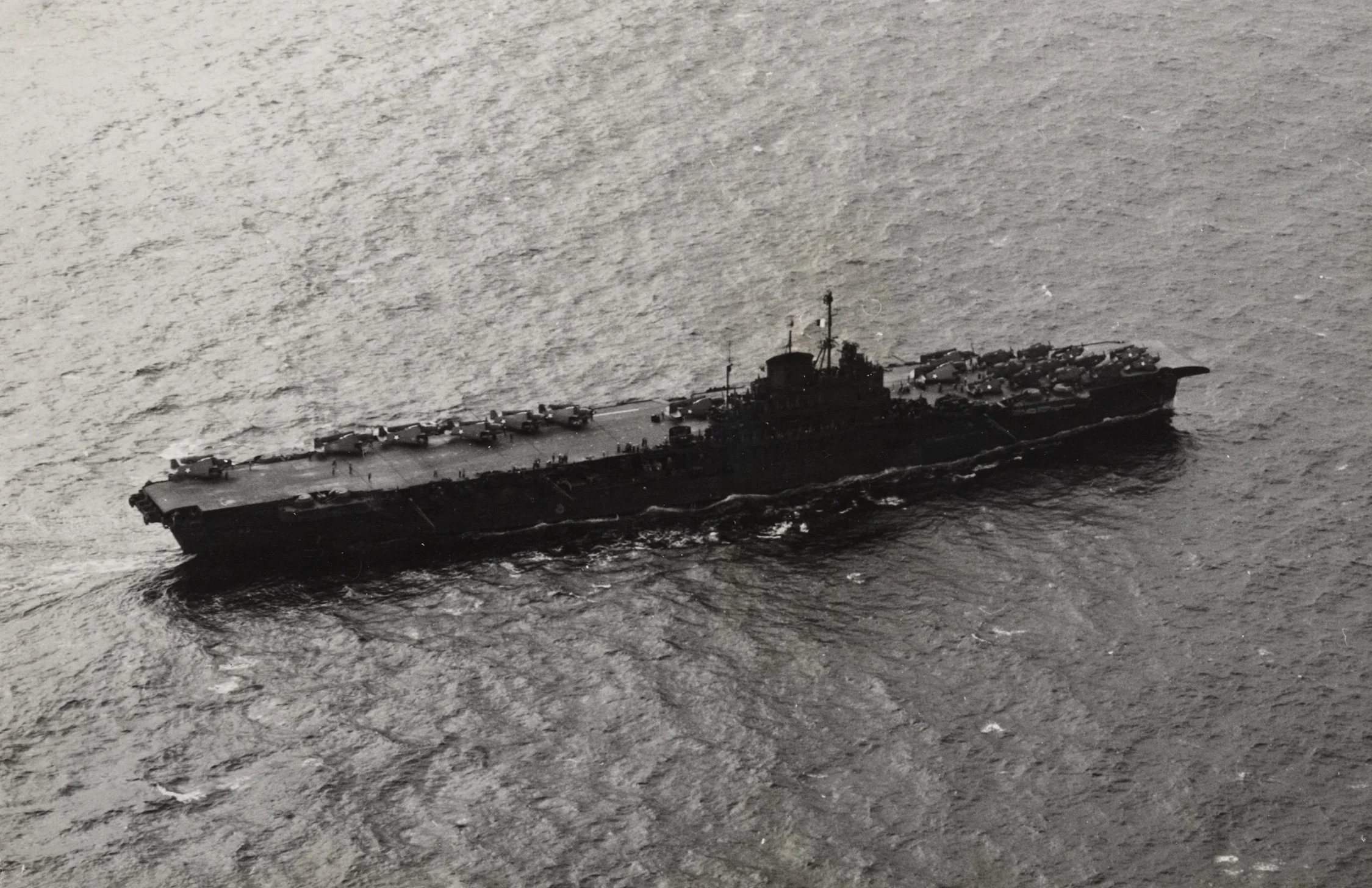 HMS VICTORIOUS as "USS ROBIN" in 1943.