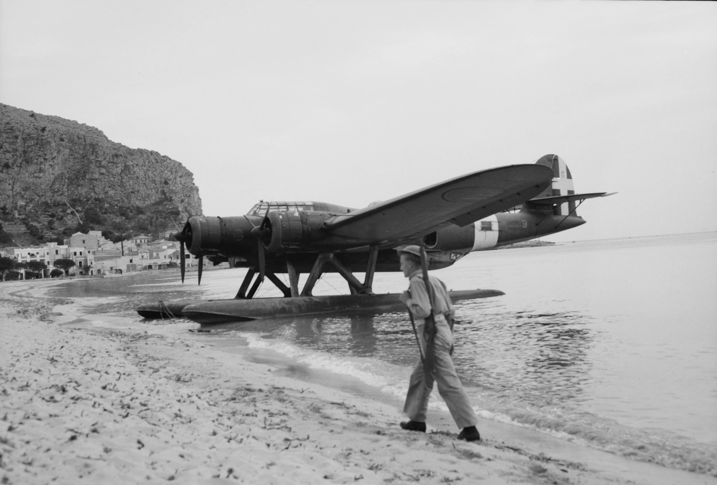 An Italian Cant z506 reconnaissance seaplane.