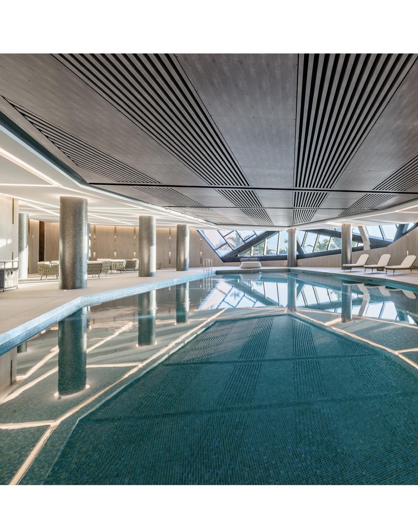 The stunning indoor pool at @langhamgoldcoast