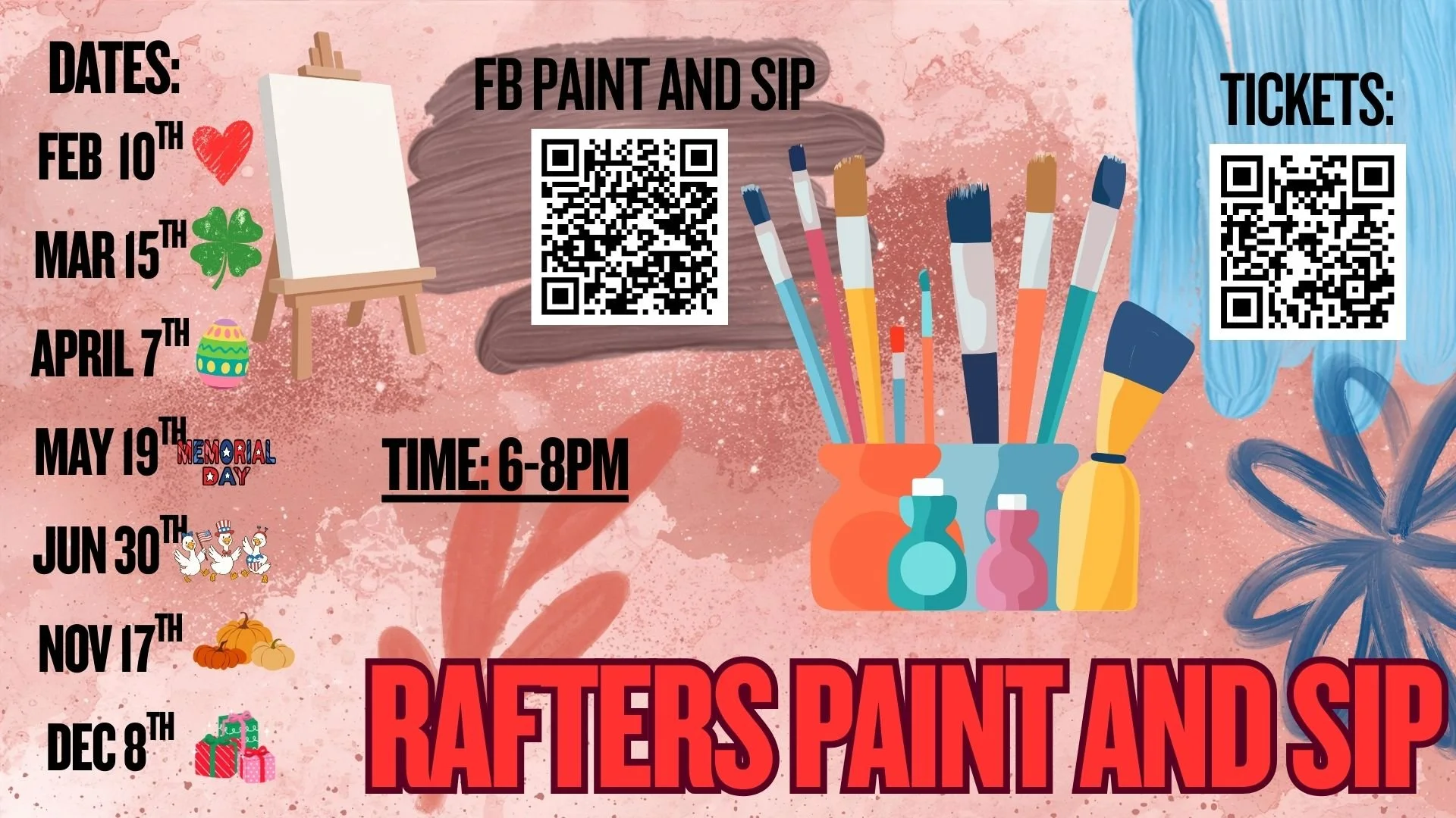 MEMORIAL DAY PAINT AND SIP 