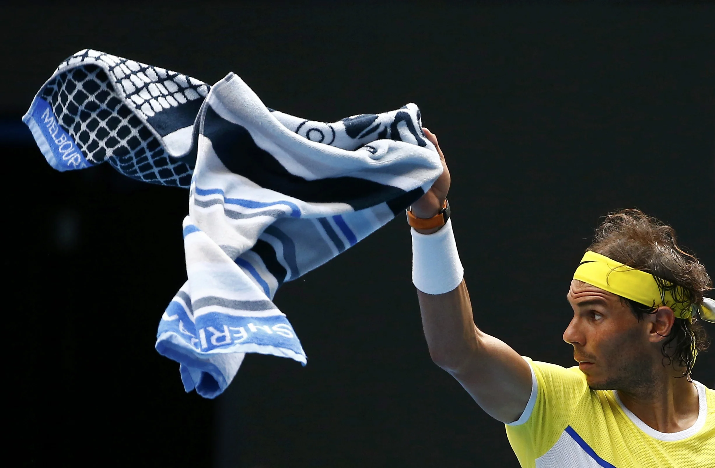 Rafael Nadal and Australian Open towel by Sheridan