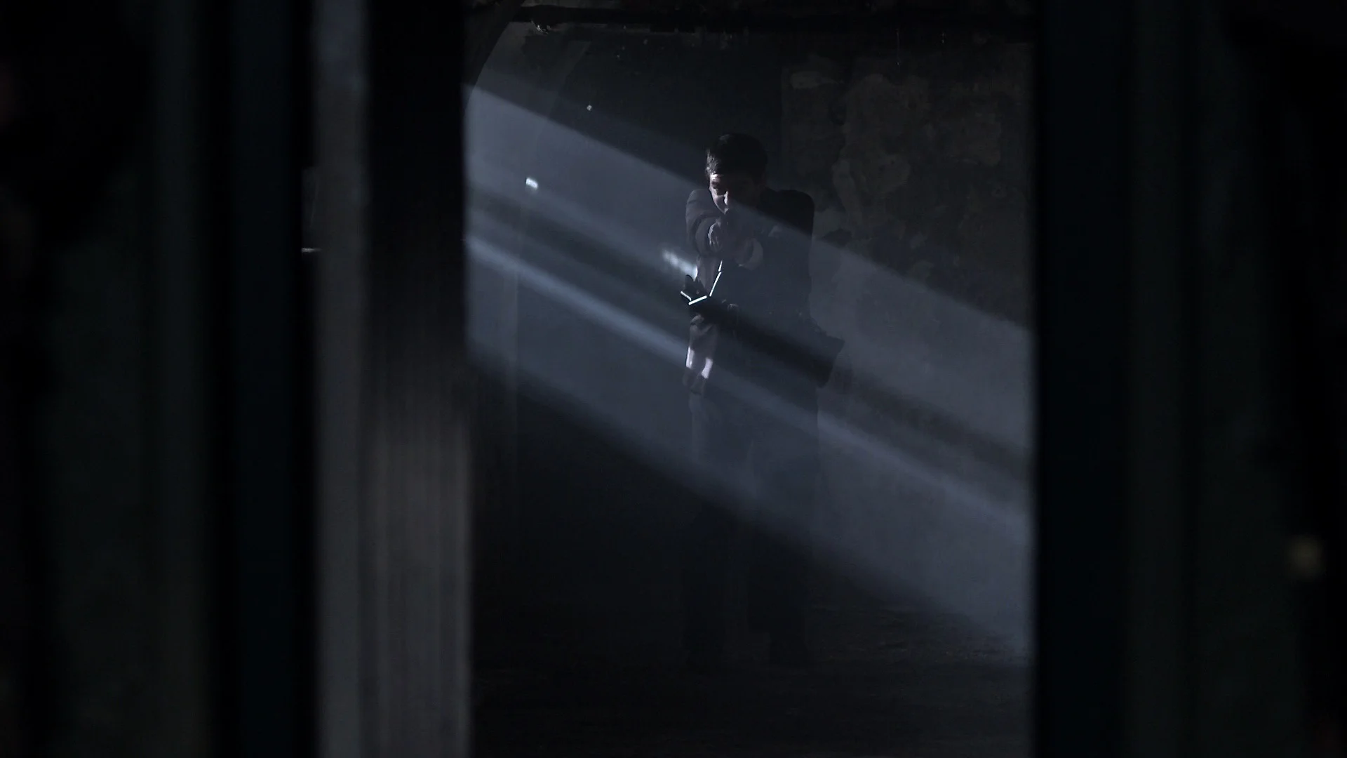 Seamus Grace (Cillian O'Donnachadha) escaping 25 Northumberland Rd.