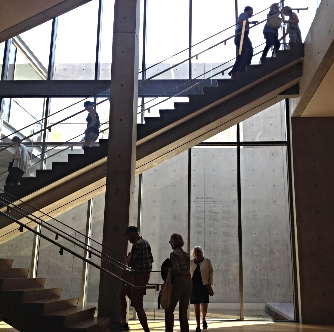 For visitors as well as residents of the Berkshires, two architectural gems in Williamstown, can comfortably fill a day. Apart from the many interesting buildings at Williams College and the Williamstown Theatre Festival, by well-known architects, the new Visitors' Center at the Clark Art Institute along with the Stone Hill Center by Tadao Ando is an exciting place to visit. The architecture makes one profoundly aware of the elegant simplicity of the building and strongly connects one with the surrounding landscape. This is a new treasure in the Berkshires. The processional experience of entering the building adds orientation, dimension and richness to the two older wings of the Clark Art Museum. 
