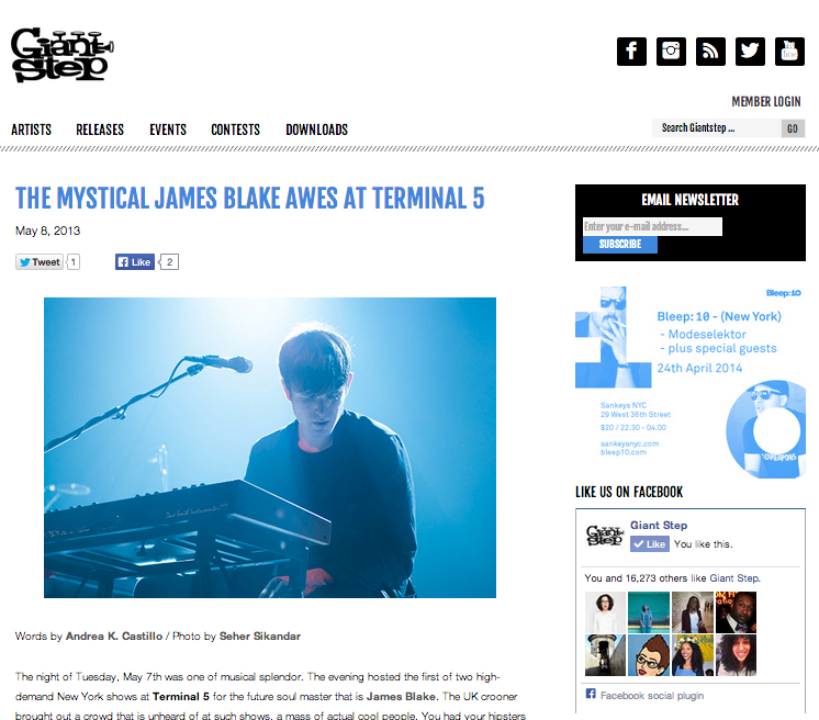 THE MYSTICAL JAMES BLAKE AWES AT TERMINAL 5