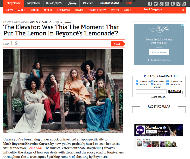 The Elevator: Was This The Moment That Put The Lemon In Beyoncé’s ‘Lemonade’?
