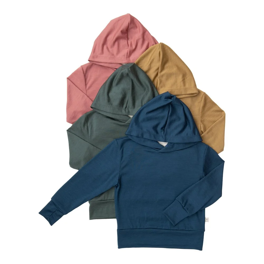 merino wool kids solid hoodie pullover-001.JPG