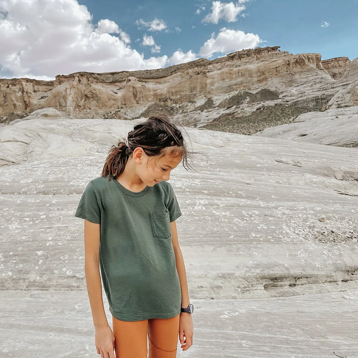chasing windmills merino wool pocket tee for kids_fern.jpg