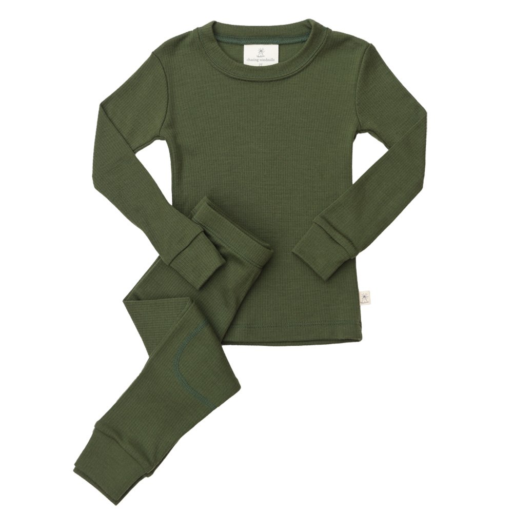 merino wool base layers for kids long johns_olive-001.JPG