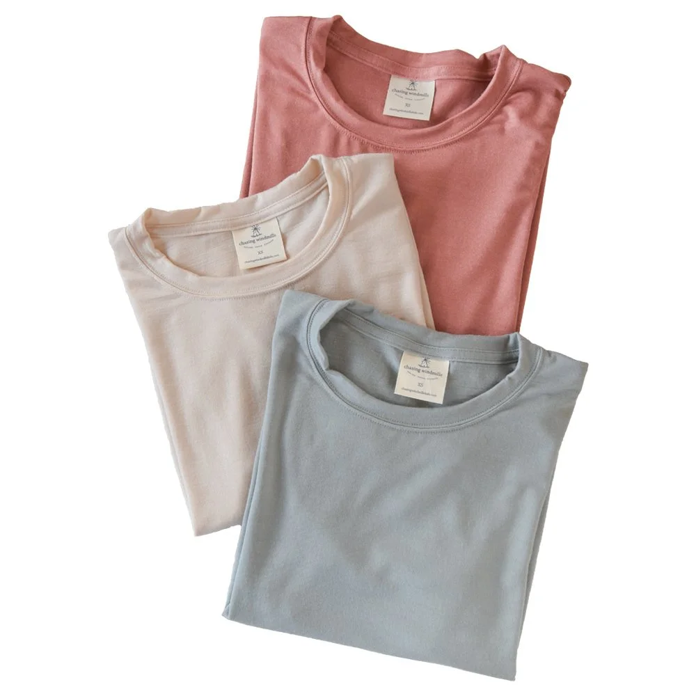 chasing windmills women's merino wool classic tshirt-001.JPG