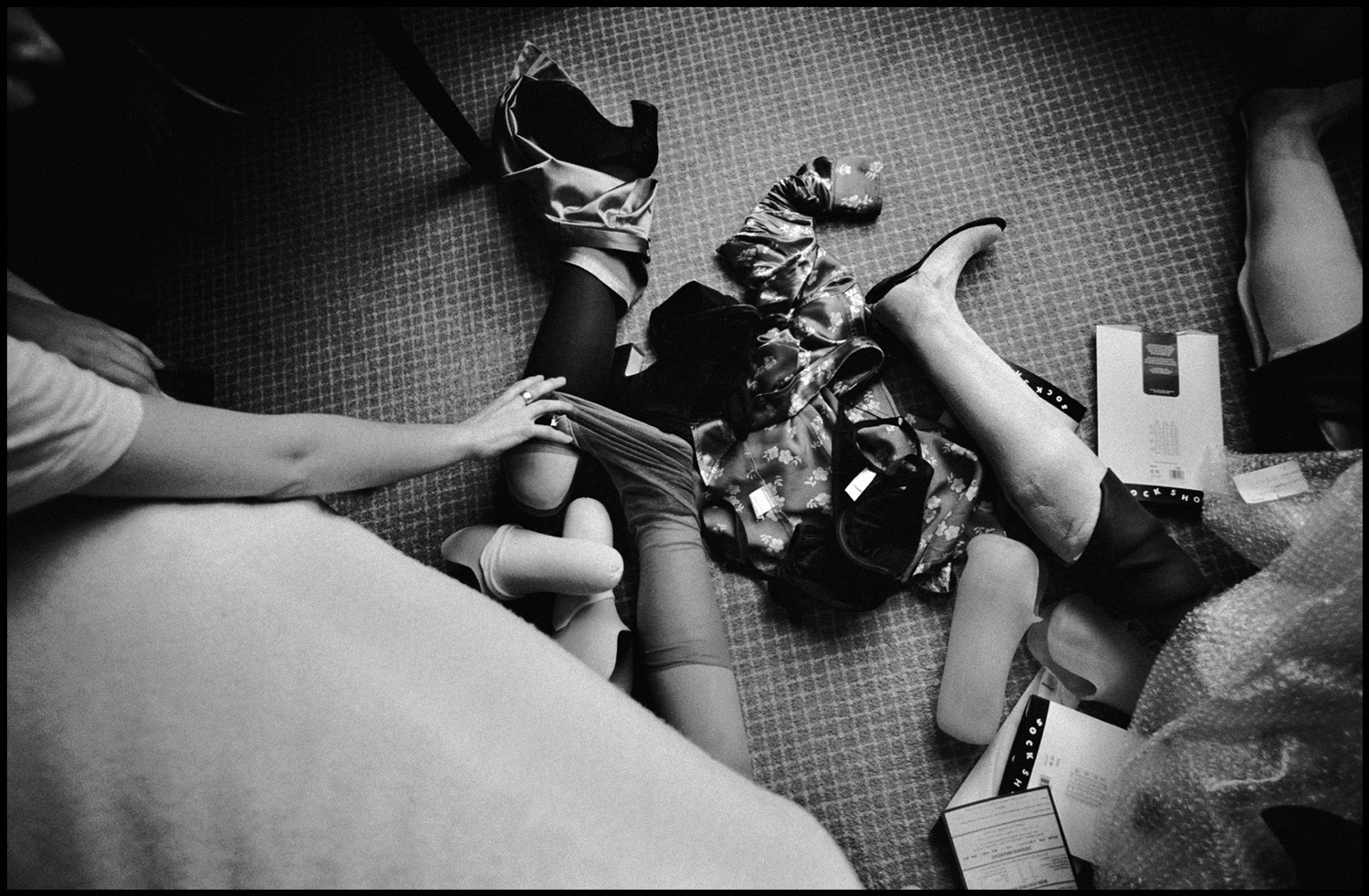 The morning after can be confusing with 2 pairs of legs to choose from.