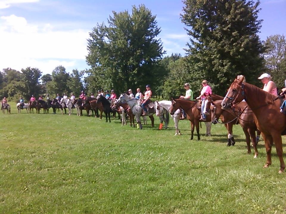 The second annual Saddle Up for Roswell Trail Ride. Come on out and ride the trails to benefit Roswell Park! Ask your friends and family to Sponsor your ride, collect donations, and there will be prizes for the highest donors! Bring a dish to pass for a picnic after the ride. RSVP as soon as possible so we can get an accurate count for the event on Facebook .Can't wait to see you all for a fun day! Donation Form If there are any questions, email us at pistolmeg@thegamins.com http://chestnutridgeequestriancenter.com/