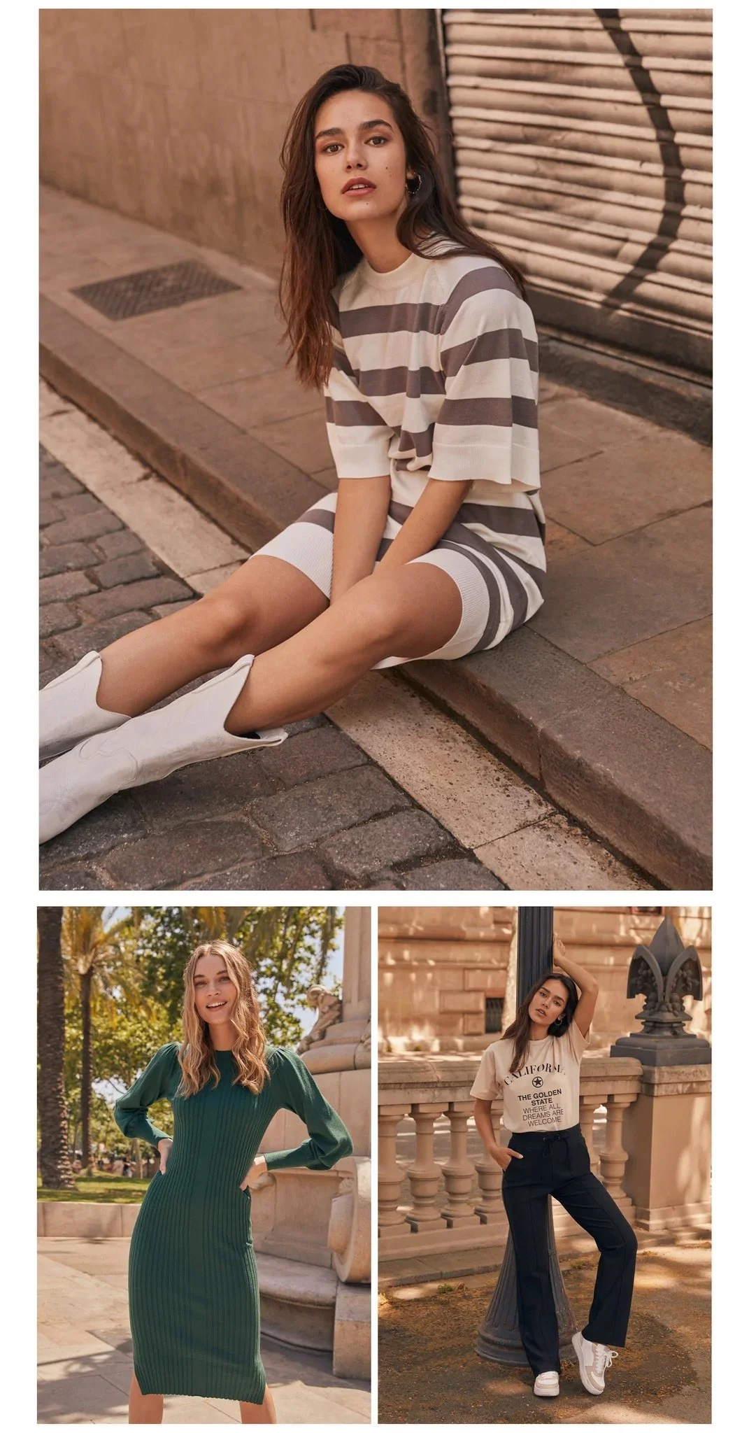 Fluresk Lookbook Spring Summer 2023 , shot in Barcelona by photographer Maryn Haertel , video Jelle Stokhof , model Lieke Van Houten