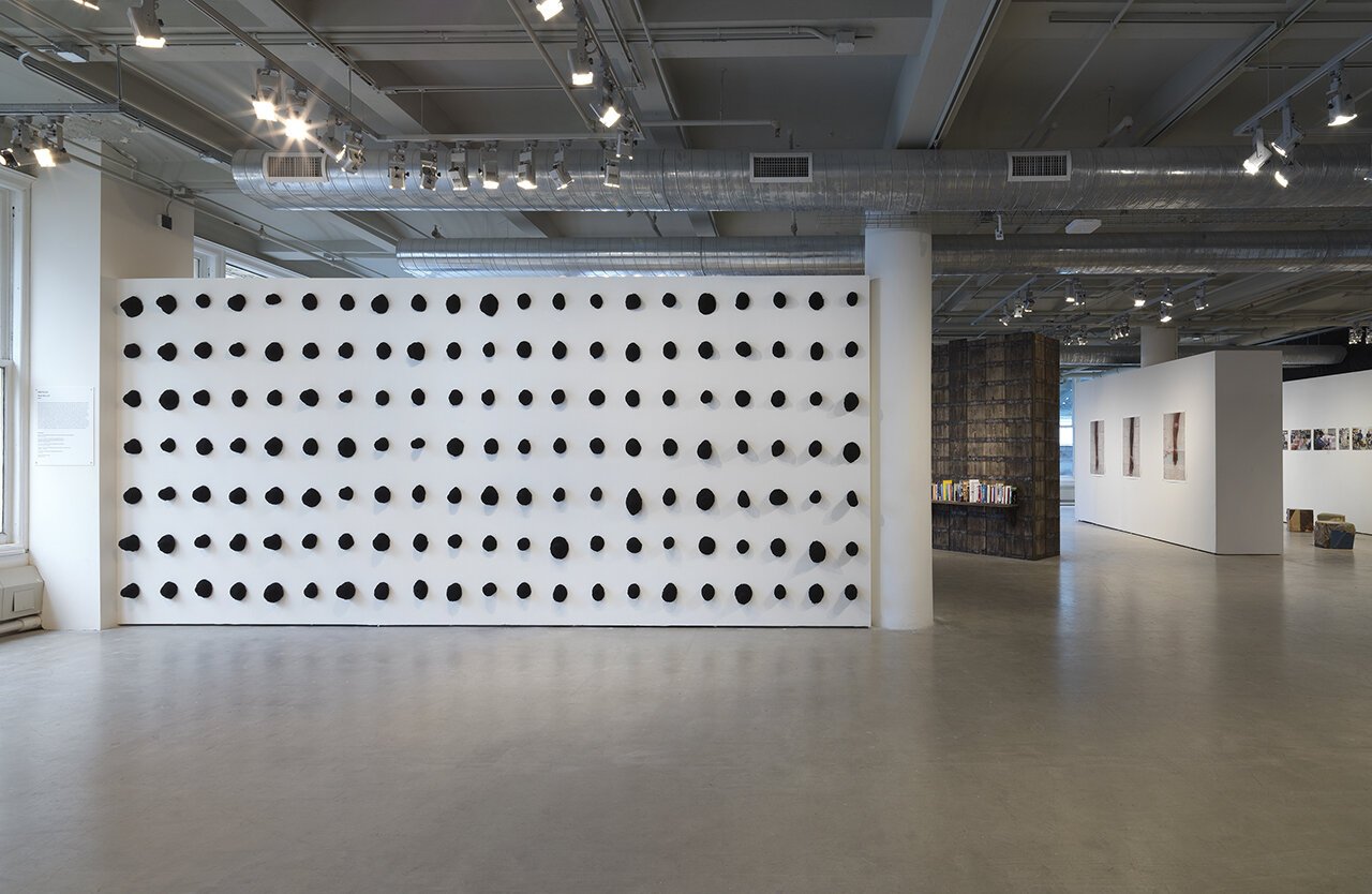  Nneka Kai,  What was Left , installation view,  Re: Working Labor , Sullivan Galleries, School of the Art Institute of Chicago, 2019. Photo: Tom Van Eynde 